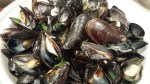 A bowl of mussels -- sweet little morsels of magnificent tenderness.